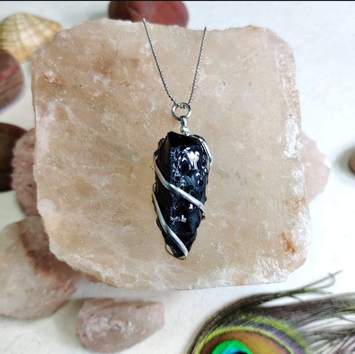 Black Obsidian Pendant