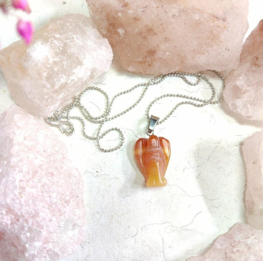 Carnelian Angel Pendant